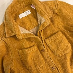 Zara mustard button down over shirt
